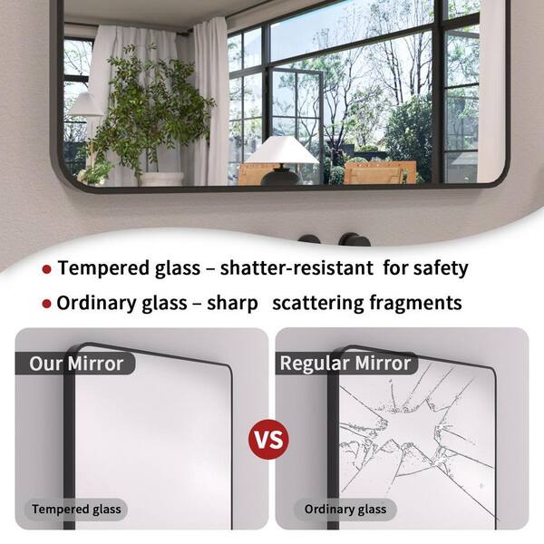 tydex Dew 24 in. W x 36 in. H Rectangular Framed Wall Bathroom