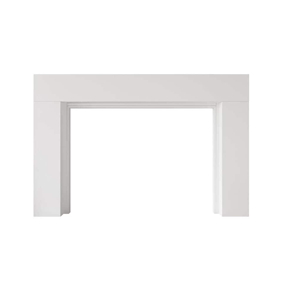 Sabine 72 in. x 54 in. Overall Dims Full Surround Fireplace Wood Mantel 48 in. x 42 in. Interior Opening in White Paint price history on PriceWatchPro