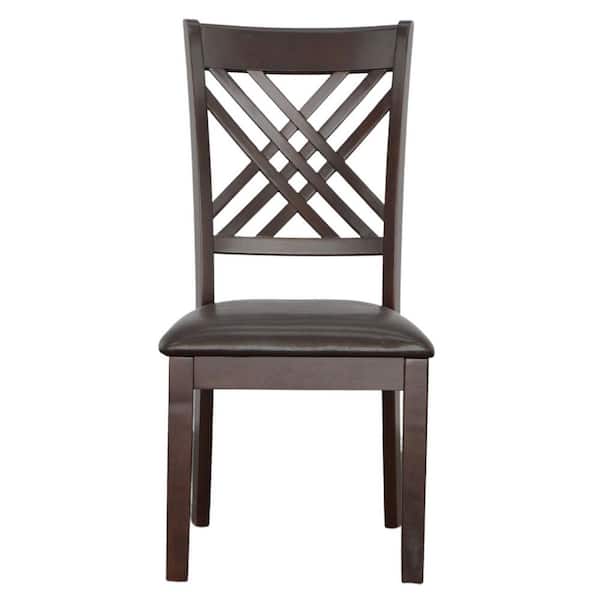 Adrian Espresso Side Chairs (Set of 2)