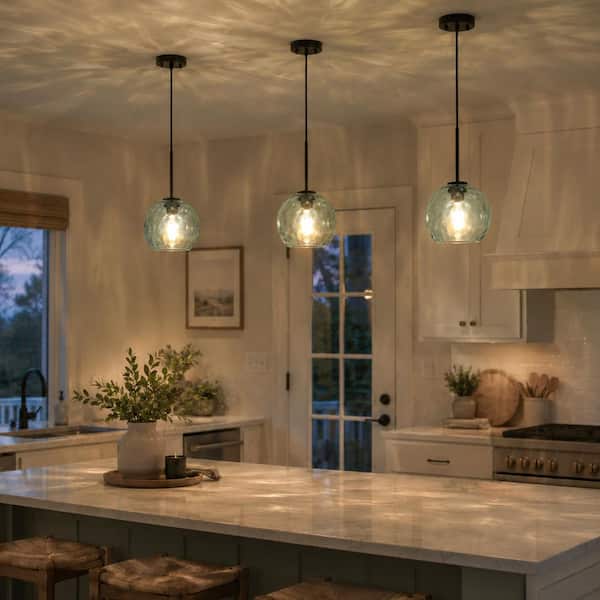 Merbotin RayHome 1-Light Modern Mint Green Adjustable Pendant