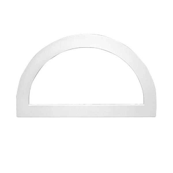Fypon 43-3/16 in. x 25-3/16 in. x 1 in. Polyurethane Flat Trim for Half Round Louver Gable Vent