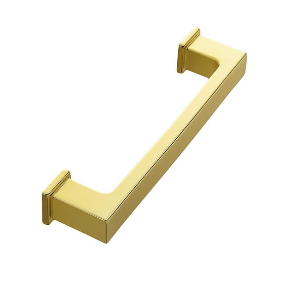 Sumner Street Home Hardware Chelsey 4 in. (102 mm) Center-to-Center Classic Polished Gold Bar Drawer Pull