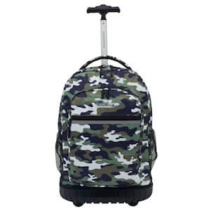 18 In. Camouflage Rolling Backpack