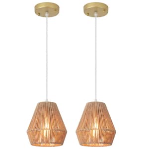 LNC Modern 11 in. 1-Light Gold Pendant Island Ceiling Light with