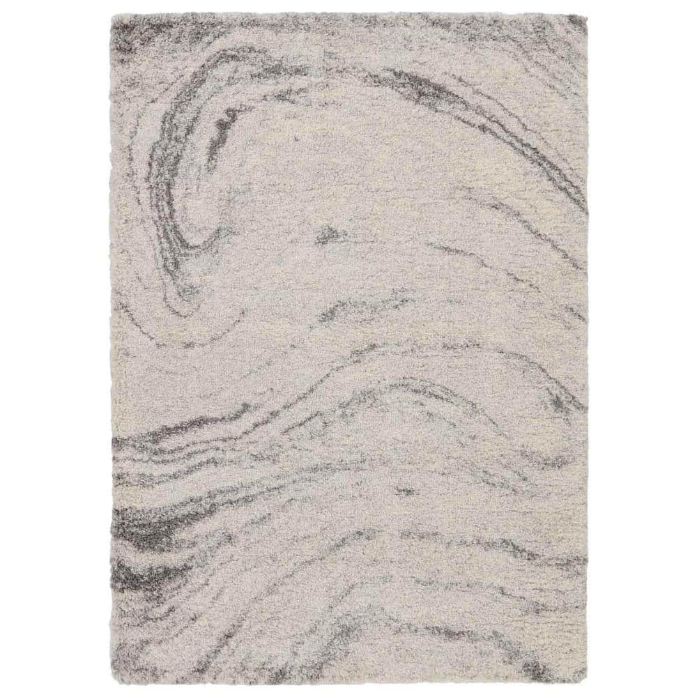 Jaipur Living Windsor Gray/Cream 6x8 ft. Abstract Polypropylene ...