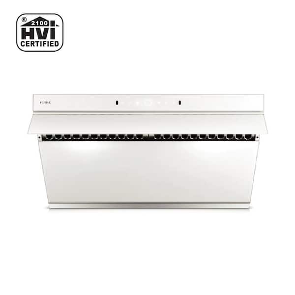 FOTILE Slant Vent Series 36 in. 1000 CFM Under Cabinet or Wall Mount Range Hood with Motion Activation in White