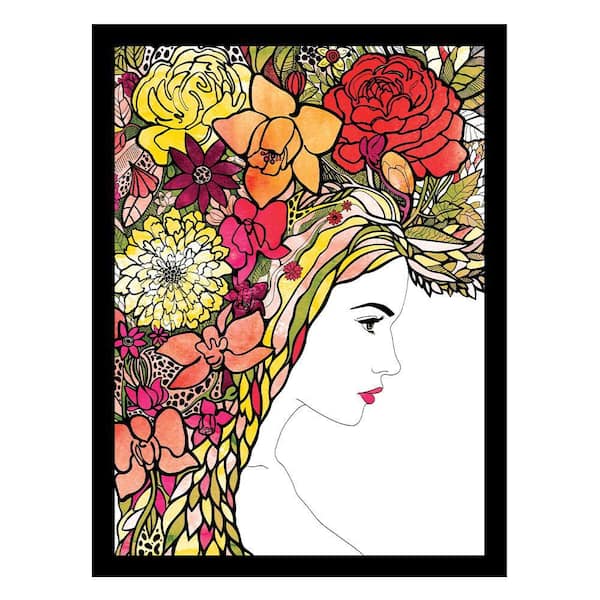 VENICE BEACH Collections Beauty From within Flowerhead by Unknown 1 Piece Framed Graphic Print Abstract Poster Art Print 18 in. x 14 in.