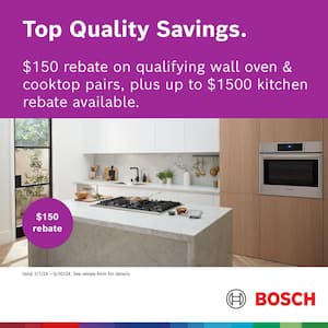 Benchmark Series 30 in. Built-In Double Electric Convection Wall Oven with Speed Oven-Microwave Combo in Stainless Steel