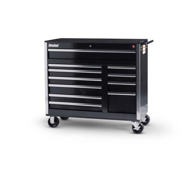 International Tech Series 42 in. 11-Drawer Roller Cabinet Tool Chest in Black