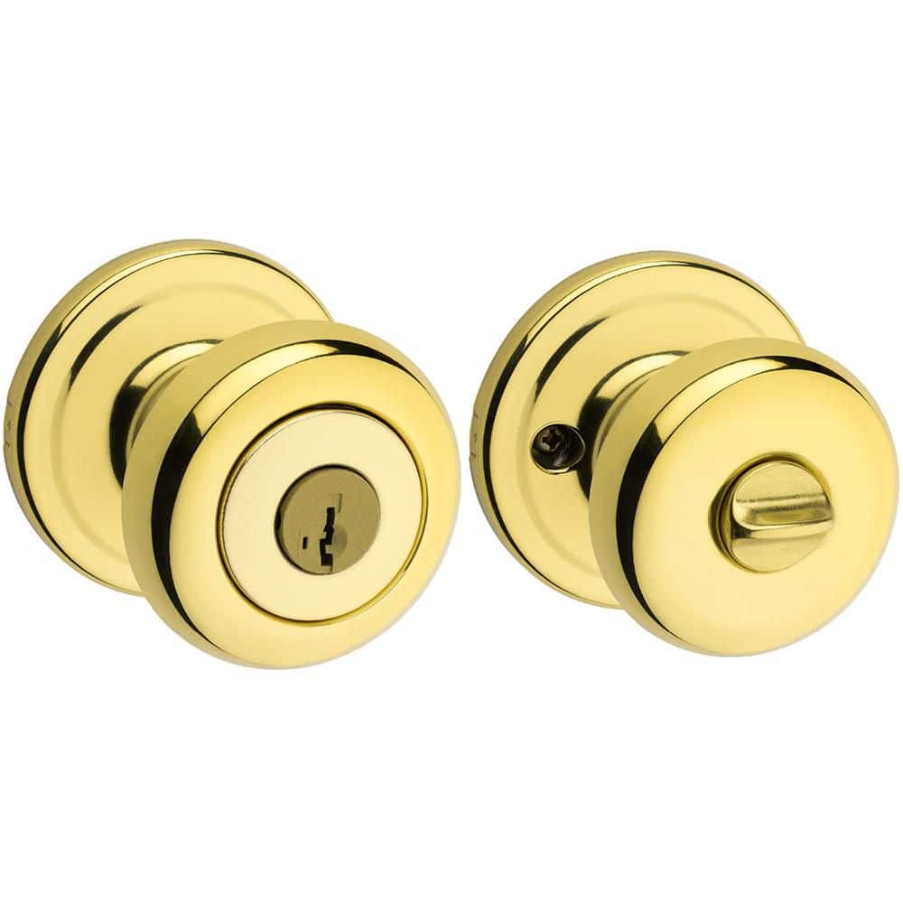 Ace Ball Polished Brass Passage Door Knob Right or Left Handed Ace Ball Polished Brass Passage Door Knob Right or Left Handed