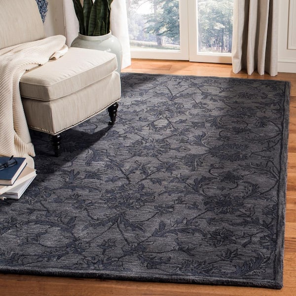Antiquity Gray/Multi 8 ft. x 10 ft. Floral Area Rug