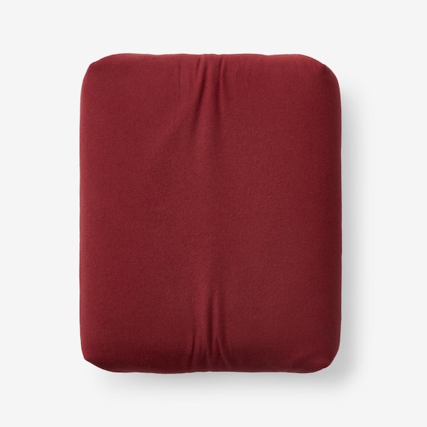 The Company Store Legends Hotel Brick Velvet Flannel Twin Fitted Sheet