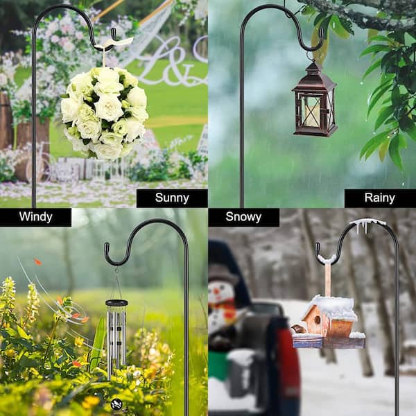 Anti-Rust Durable Strong Outdoor Pole Shepherd Hooks for Lights