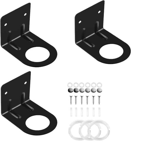 Black Soap Dispenser Lotion Dispenser Wall Mount 3pcs Resizable Adjustable Holder Stainless Steel for Bathroom Kitchen