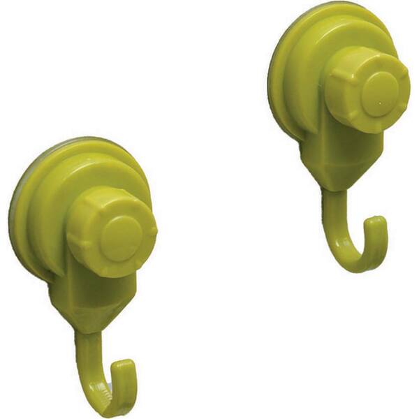 Evideco Strong Hold Suction Hooks-Bath-Kitchen-Home-Set of 2, Taupe