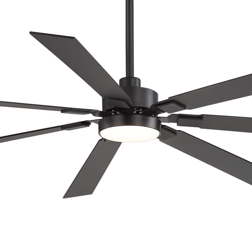Archer 72 in. Integrated LED Indoor Matte Black Ceiling Fan with Light and Remote Control Included price history on PriceWatchPro