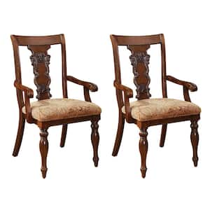 Seymour Dark Oak Traditional Style Arm Chair