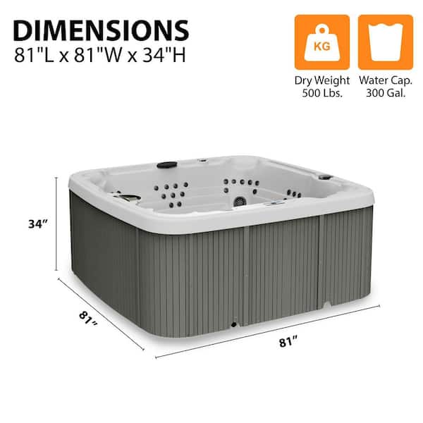 Lifesmart LS700DX 7-Person 90-Jet 230V Standard Spa with Waterfall