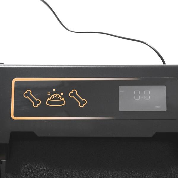 24 in. W x 50 in. L x 20 in. H Black Metal Dog Treadmill for