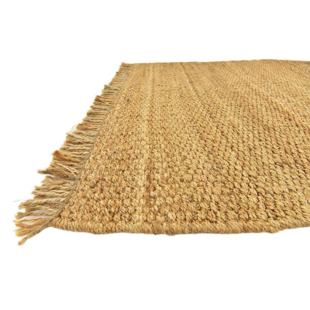 Handwoven Eco-Friendly Tan Jute 5' x 8' Rectangular Area Rug
