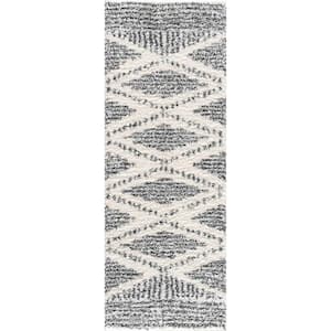 Trunding Charcoal/ Cream 3 ft. x 7 ft. Area Rug