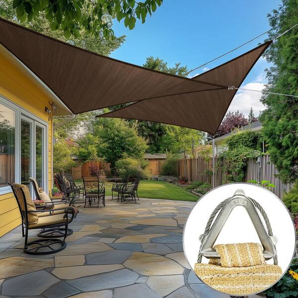AMGO Pro Ring 22 ft. x 22 ft. x 22 ft. Triangle Sun Shade