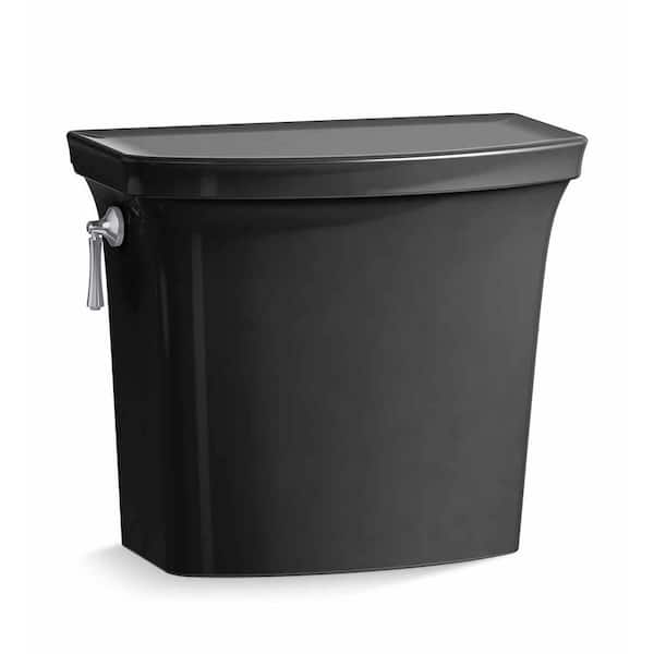 KOHLER Corbelle 1.28 GPF Gravity Fed Single Flush Toilet Tank Only in Black