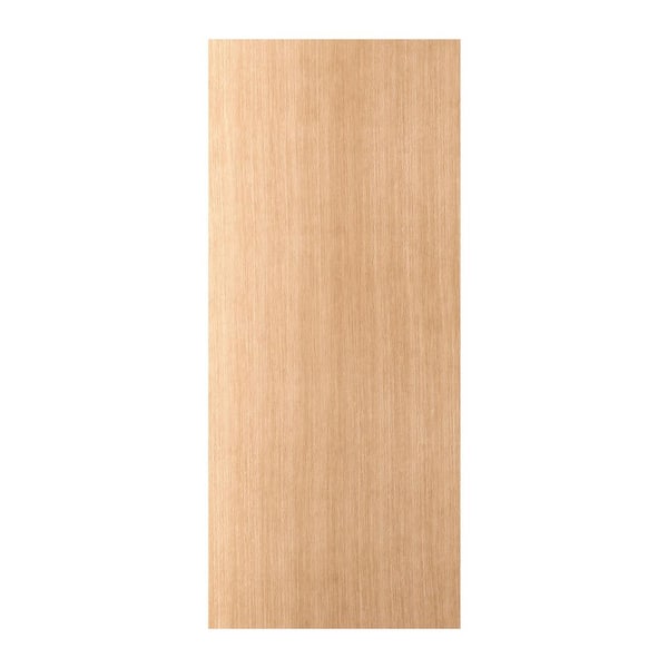 Hermosa 28 in. x 80 in. No Bore Solid Composite Core Light Brown Unfinished White Oak Composite Wood Interior Door Slab