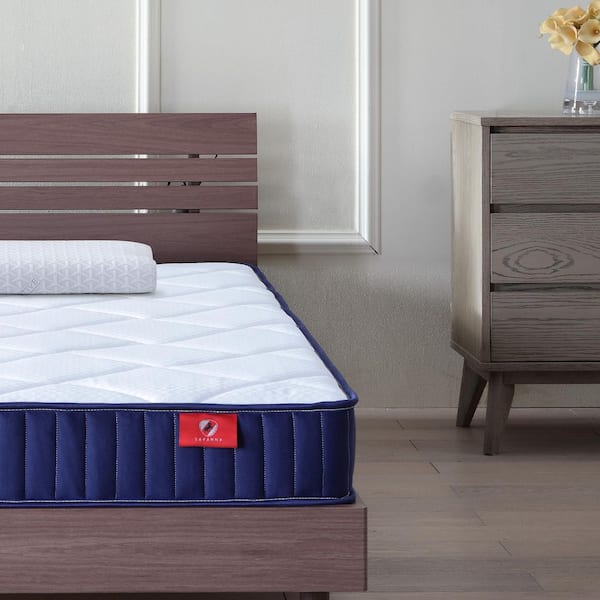 Twin XL Size Medium Firm 6 in. Hybrid Mattress, CertiPUR-US Memory Foam and Pocket Springs, Cooling Breathable Cover