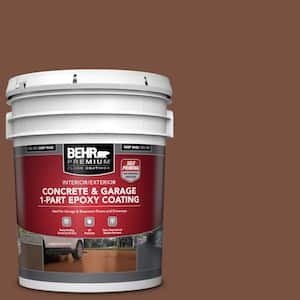 5 gal. #S200-7 Earth Fired Red Self-Priming 1-Part Epoxy Satin Interior/Exterior Concrete and Garage Floor Paint