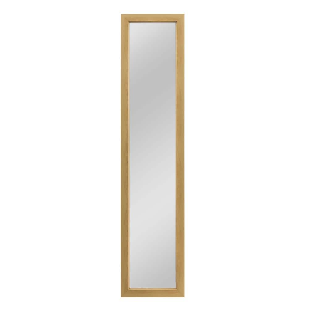 15.7 in. W x 51.2 in. H Rectangle Framed Modern Gold Hanging Door