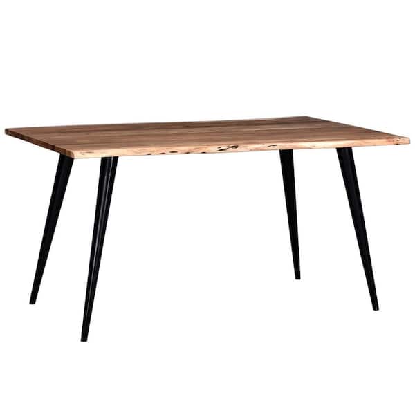 PRIMO INTERNATIONAL Palmerston 58 in. Natural Brown Acacia Solid Wood Rectangle Dining Table Seats 4-6