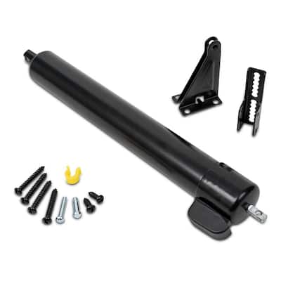 Black Heavy-Duty Door Closer with Touch and Hold