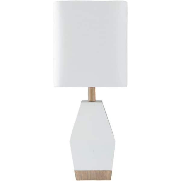 Livabliss Murphy 17.37 in. White Indoor Table Lamp