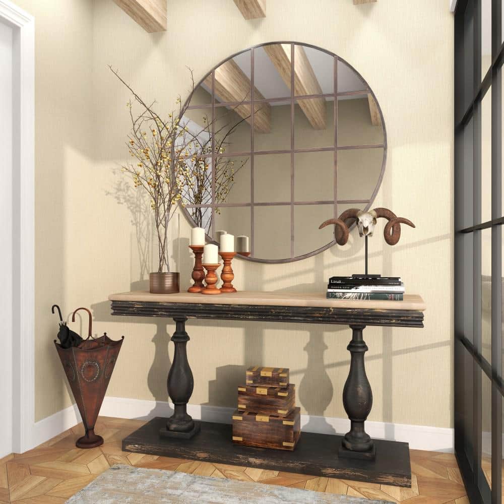 Antique Bronze Iron Umbrella Stand with Sculpted Base