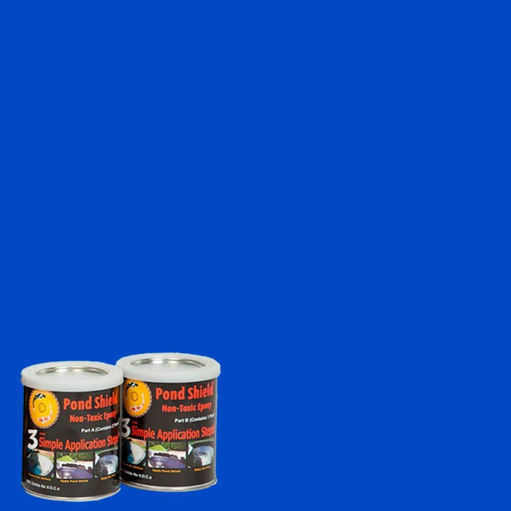 Pond Armor SKU-CBLUE-QT-R Non-Toxic Pond Shield Epoxy Paint 1.5-Quart Competition Blue