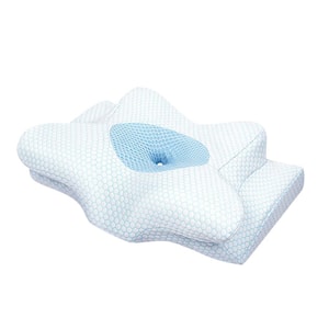 Without Pain Cervical Neck Cooling Pillow for Sleeping, Ergonomic Contour Side Sleeper Pillow, Blue