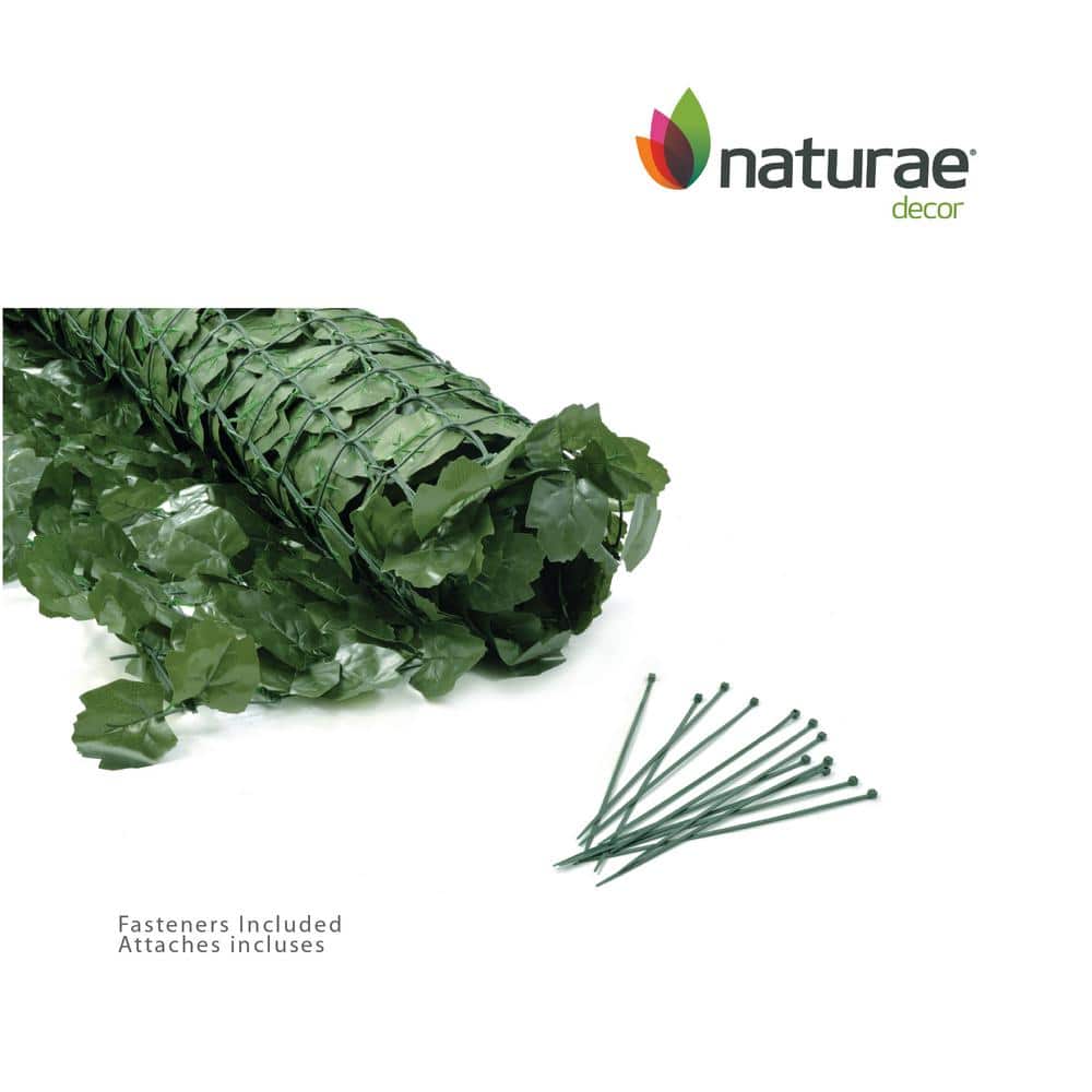 Naturae Decor Green Faux Ivy Privacy Screen for Outdoor Use