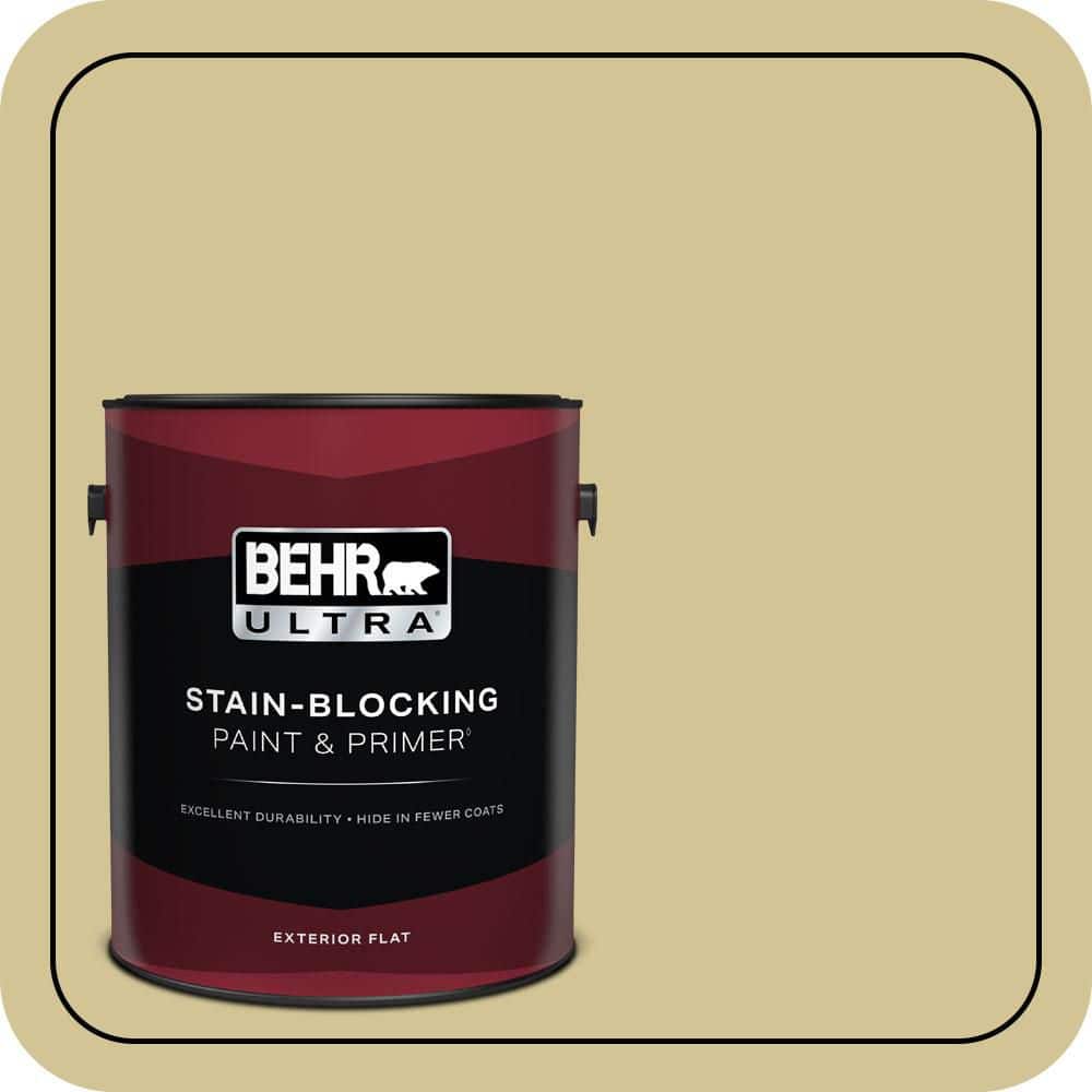 BEHR ULTRA 1 gal. #M310-4 Almondine Flat Exterior Paint & Primer 485401 ...