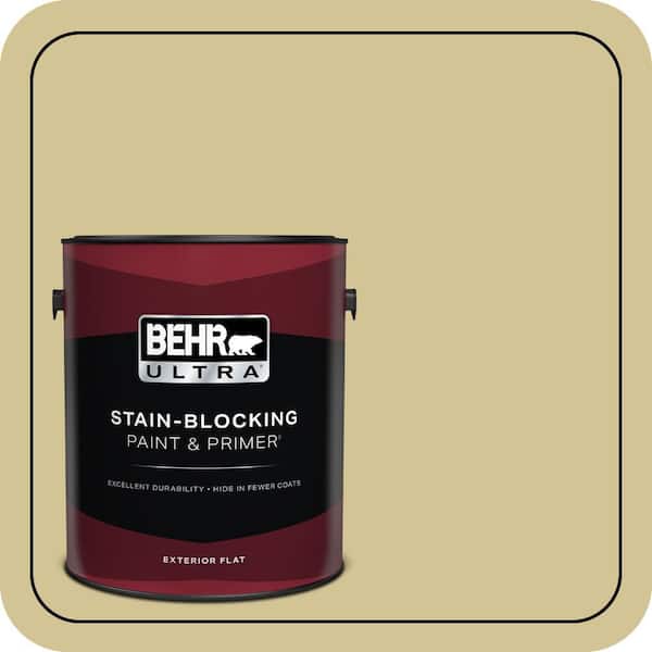 BEHR ULTRA 1 gal. #M310-4 Almondine Flat Exterior Paint & Primer