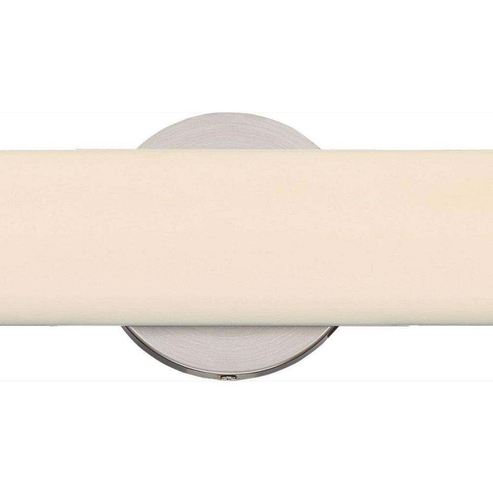Brushed Nickel LED Cylinder Vanity Light, 36-inch