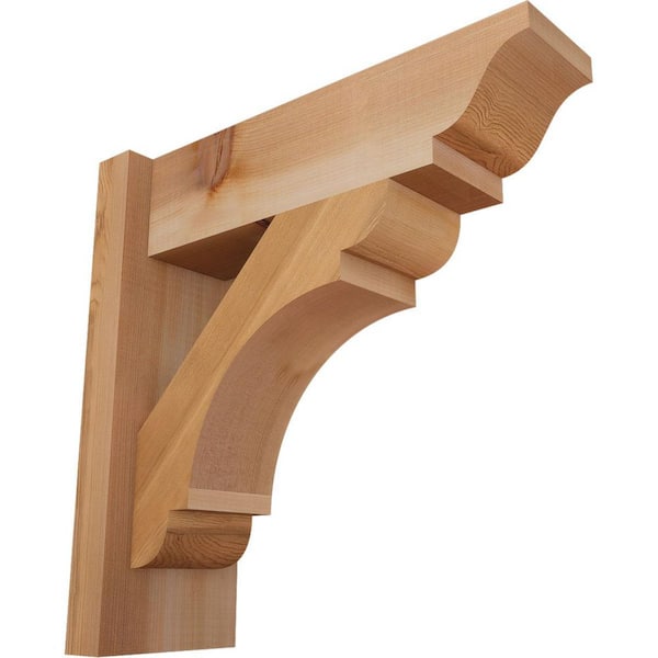 Ekena Millwork 6 in. x 16 in. x 16 in. Western Red Cedar Olympic Traditional Smooth Outlooker