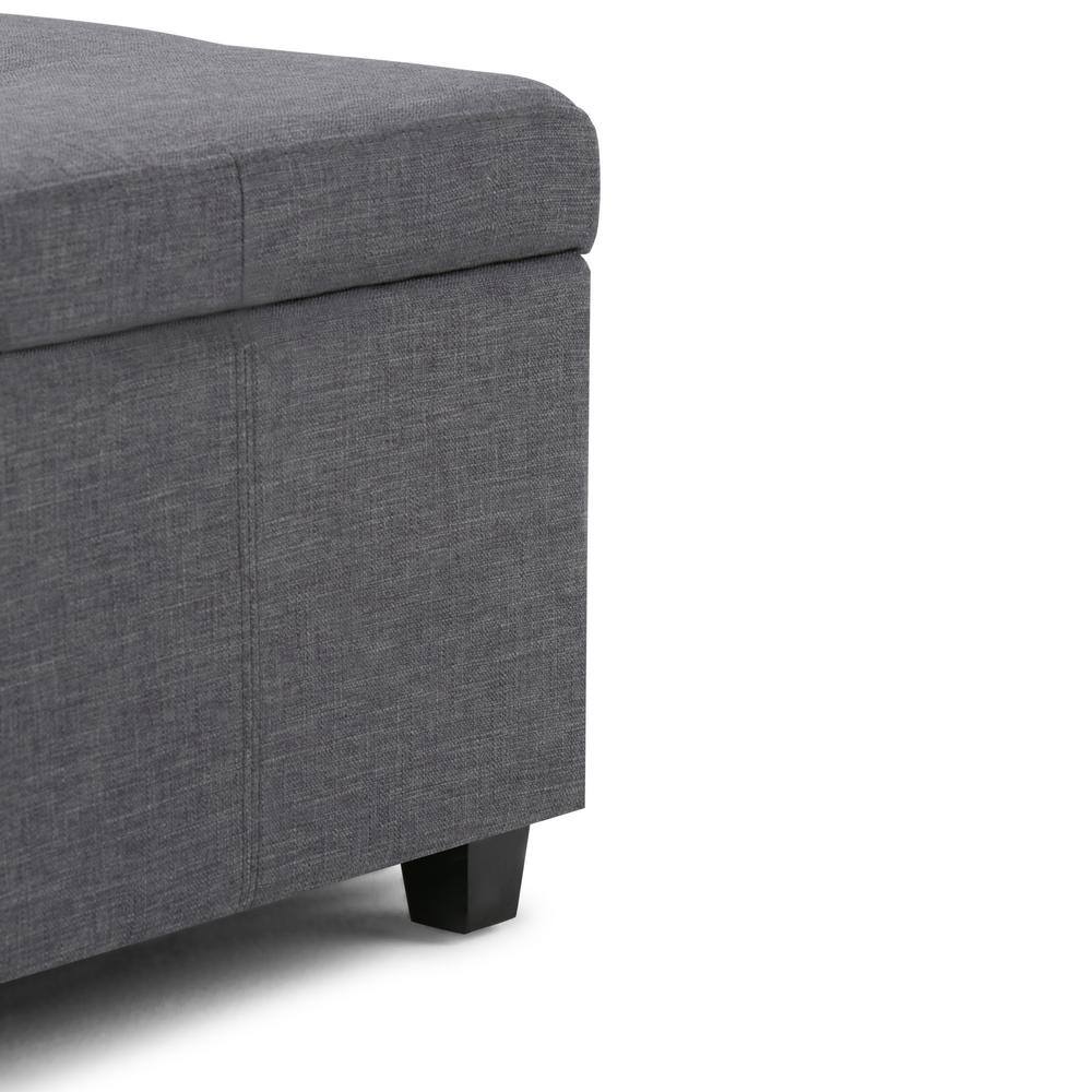 Castleford Tufted Footstool with Lift-Up Lid and Large Storage