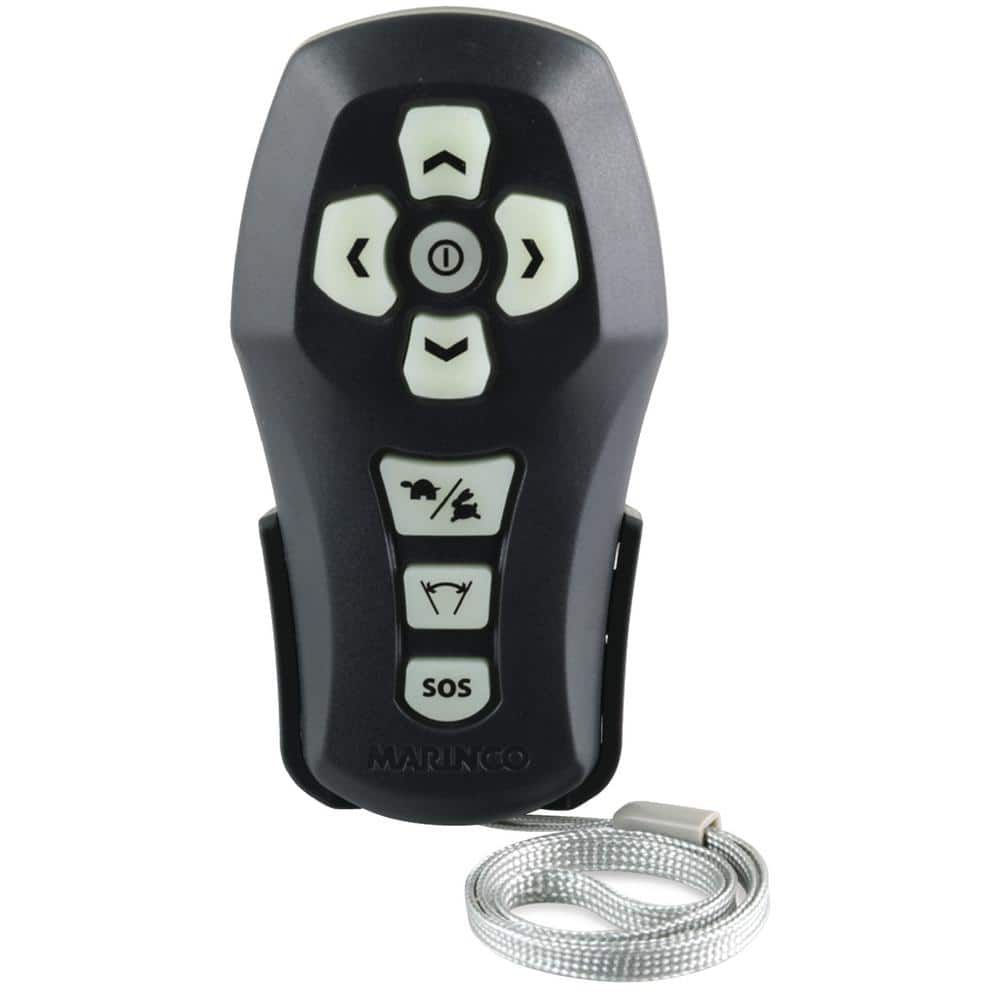 Ergonomic Black Wireless Handheld Remote Control with Glow Buttons