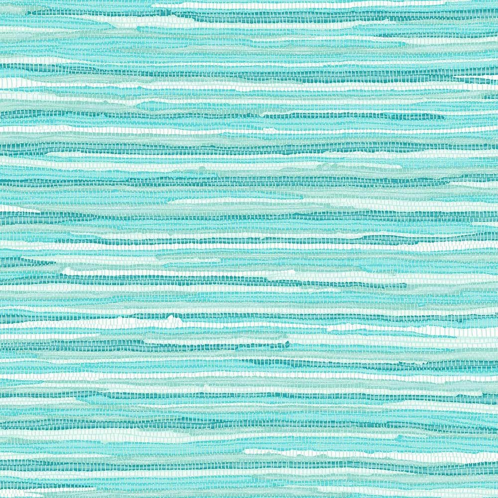Reviews for ESTA Home Cabana Turquoise Faux Grasscloth Paper Strippable