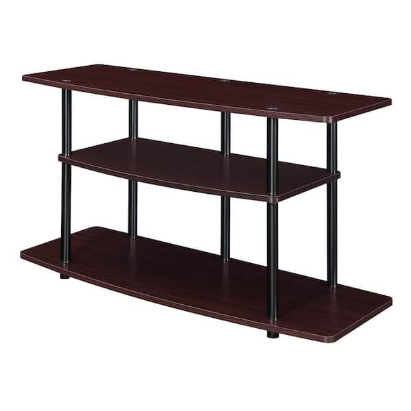 Convenience Concepts Designs2Go 42 in. Espresso / Black Wide TV Stand Fits up to 43 in. TV with 3-Tiers