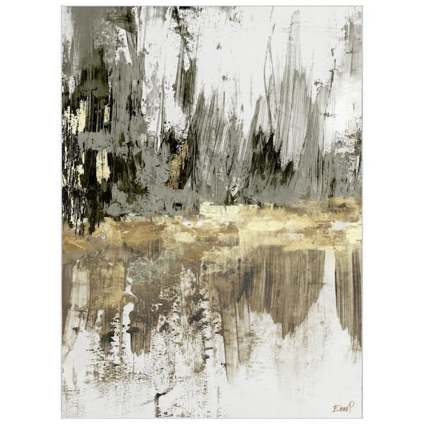 Multi-Colored 8 ft. x 10 ft. City Scape Reflection II Washable Abstract Area Rug