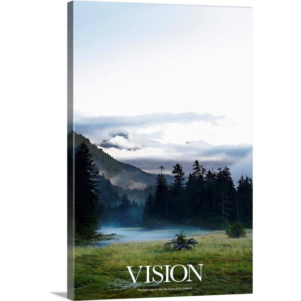 Inspirational Poster: The best way to see the future is to create it by Kate Lillyson Canvas Wall Art