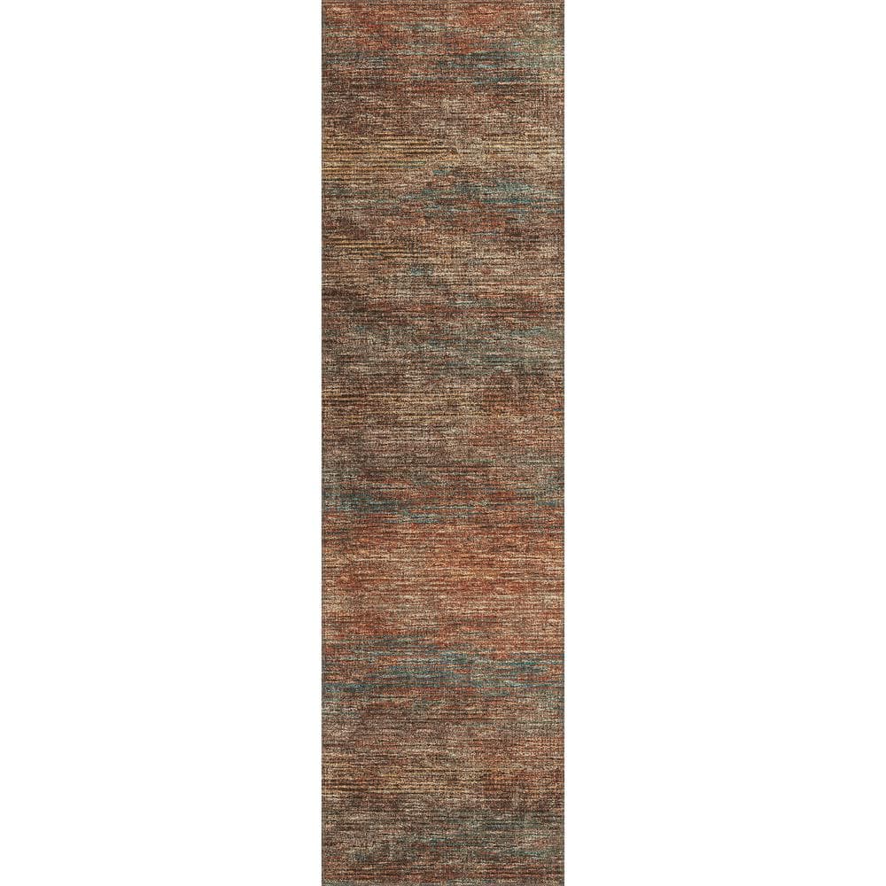 Marston Red 2 ft. 3 in. x 7 ft. 6 in. Geometric Indoor/Outdoor Area Rug