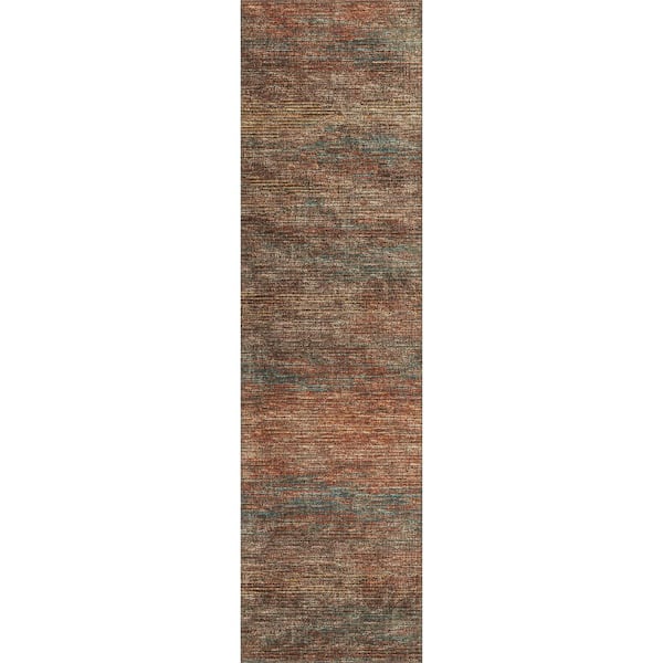 Addison Rugs Marston Red 2 ft. 3 in. x 7 ft. 6 in. Geometric Indoor/Outdoor Area Rug